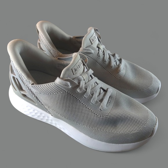 Kizik Athens Shoes Men's 8 / Women's 9.5 Sneakers Slip On Gray * Barely Worn * - Picture 1 of 10